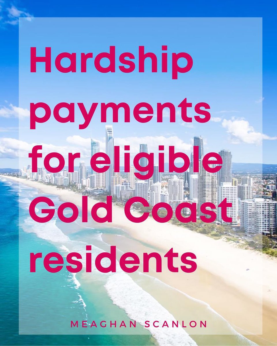 BREAKING: Personal hardship payments will be made available for eligible Gold Coast residents in targeted localities in response to the severe storms.
