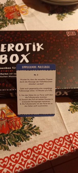 Karte gezogen und die Aufgabe erf&uuml;llt. #eroticmassage #feetmassage #sexmassage #massage https://t.co<a href="/tag/eroticmassage"class="tags">#eroticmassage</a><a href="/tag/massage"class="tags"><span>#massage</span></a><a href="/tag/sexmassage"class="tags"><span>#sexmassage</span></a><a href="/tag/feetmassage"class="tags"><span>#feetmassage</span></a>