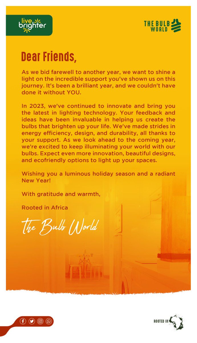 Illuminating the path to a brilliant new year! Wishing you a year-end filled with light, joy, and endless possibilities. #BrightBeginnings #YearEndGlow.

<a href="/thebulbworldBW/">The Bulb World</a>