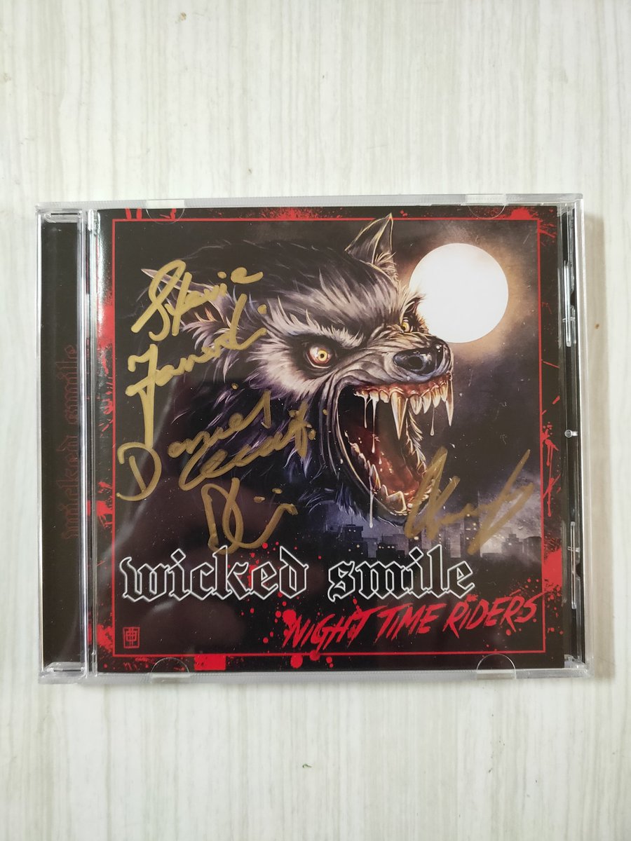 David Klement (a.k.a. Dave Metal) (@davidklement2) on Twitter photo This excellent new CD by Australian band <a href="/WickedSmile6/">WICKED SMILE (band)</a> arrived today 🤘🤘🤘
#SupportYourLocalBands This excellent new CD by Australian band <a href="/WickedSmile6/">WICKED SMILE (band)</a> arrived today 🤘🤘🤘
#SupportYourLocalBands