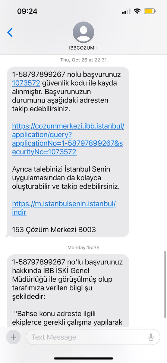 Başvurudan Tam 2 ay sonra dönüş yaptılar şaka gibi, üstelik hiçbir işlemde yapılmadı Milletle dalga geciyorlar resmen.. <a href="/IBBcozummerkezi/">İBB Çözüm Merkezi</a> <a href="/ekrem_imamoglu/">Ekrem İmamoğlu</a> <a href="/iskignmudurlugu/">İSKİ Genel Müdürlüğü</a>