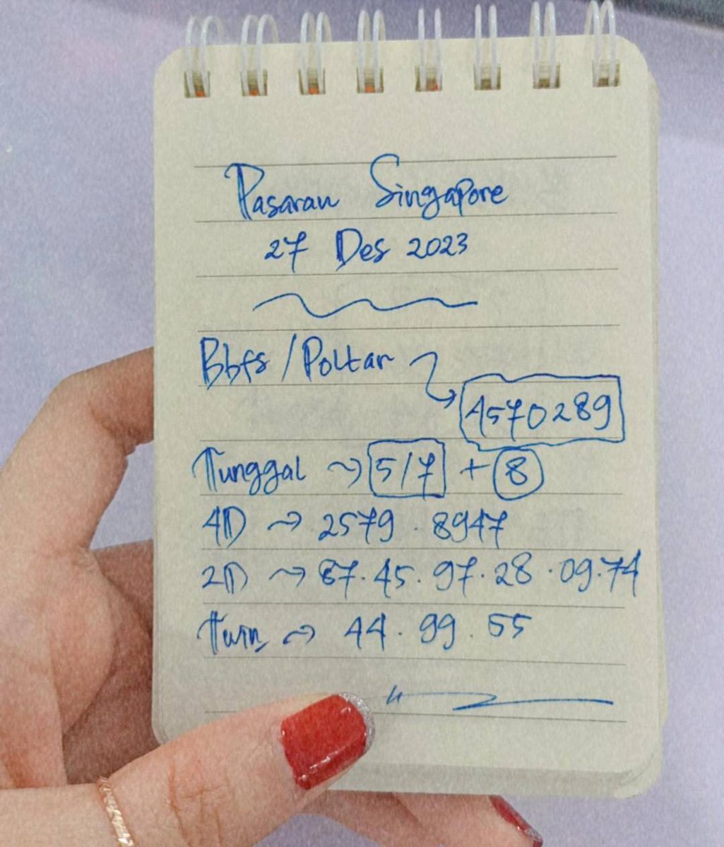 Angelhokii's tweet photo. 💥 PREDIKSI PASARAN SINGAPORE TANGGAL 27 DESEMBER 2023💥

Prediksi Angka di Semua Pasaran GRATIS 100% TANPA MAHAR 📲 0821-2658-4410

#resulthariini #angkatogel #bocorantogel #prediksiangka #angkabocoranhk #bocoranhk #angkajitu #sydneypools #rumusjitu #angkaakuratsdy #hokibareng https://t.co/RWphnhhJJ4