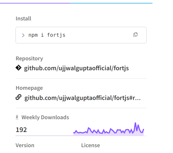 ujjwal_kr_gupta's tweet image. 📈 Weekly #npm downloads: 192. Not bad! Let's keep building. 💻🚀 #NodeJS #FortJS #WebDevelopment #APIDevelopment
