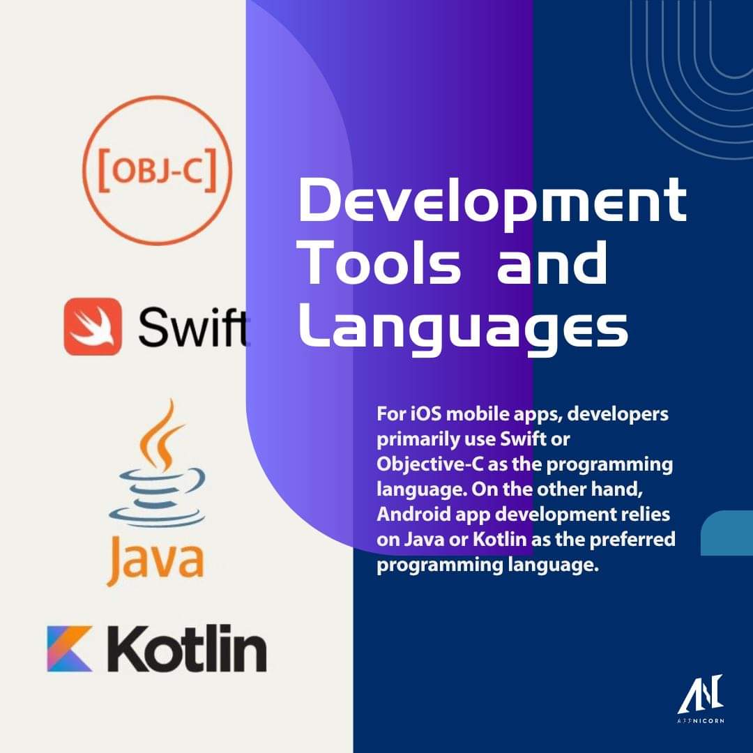 appnicorn's tweet image. One of the differences between iOS and Android mobile apps is the development languages.
iOS developers opt for Swift or Objective-C with Xcode, while Android developers choose Java or Kotlin with Android Studio.
#appdevelopment #appcoding #mobileapps