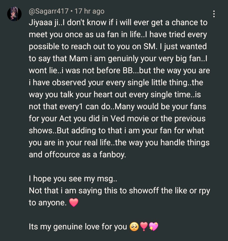 sagarr417's tweet photo. Lots of love @heyshankar_💖

Request to every1 please do tag her if possible.
If you all can help me..Thanks in Advance 🫠🤌 

#JiyaShankar #AbhiYa #JiyaKiJanta https://t.co/qdzxiNuJoW