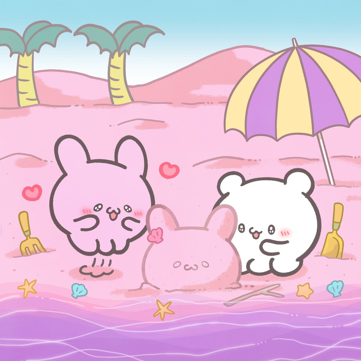 ぴょんちの島はカラフルでたのしいなー🏝️