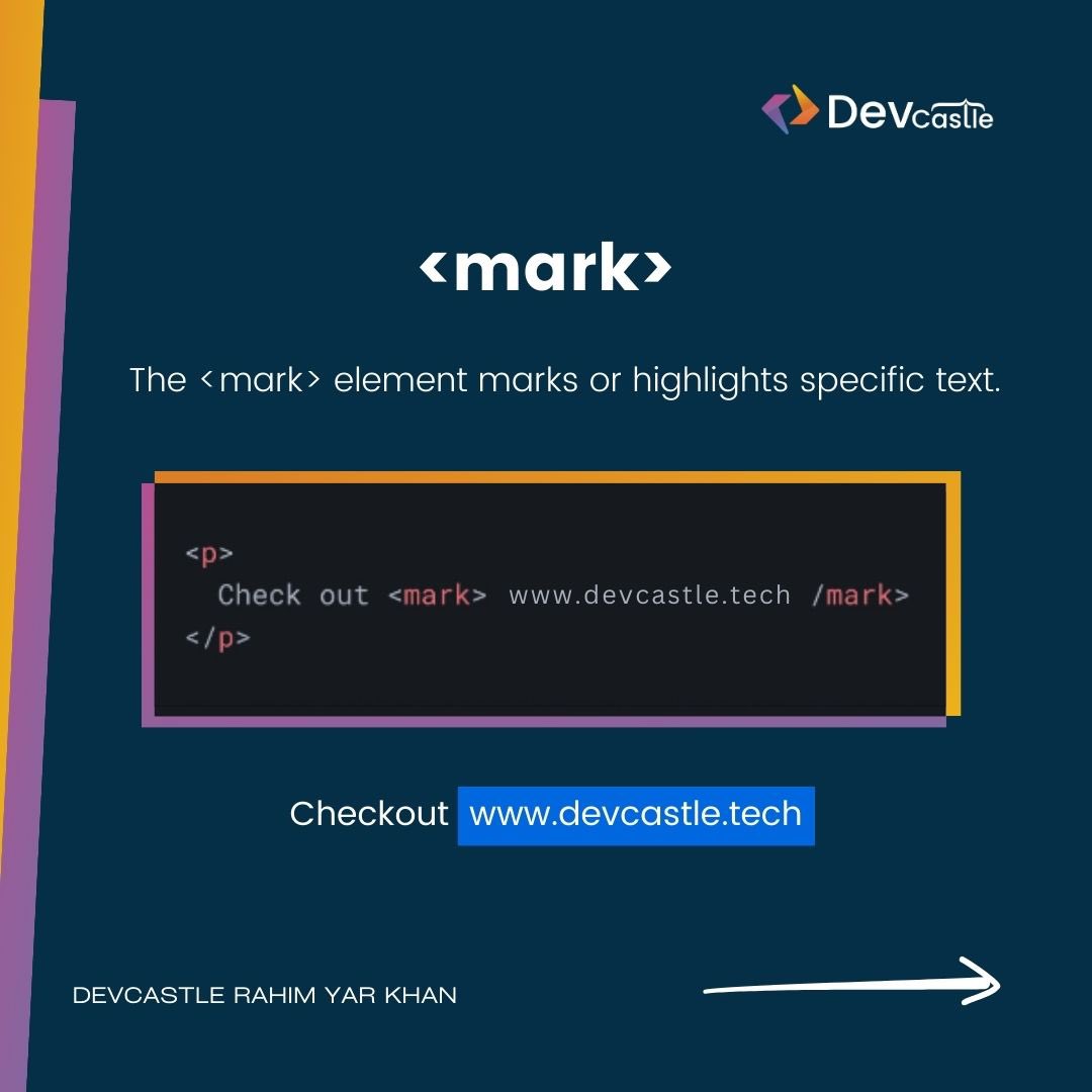 DevCastleX's tweet photo. Let's explore certain HTML features that may not be commonly known but can prove highly beneficial for crafting accessible websites.

📞 0305 1444010
📩 info@devcastle.tech
 📍 Plot No. 22 Opposite Telenor Park near DCO Office, Rahim Yar Khan
#webdevelopment #html #rahimyarkhan https://t.co/VQ3g5DrSU3