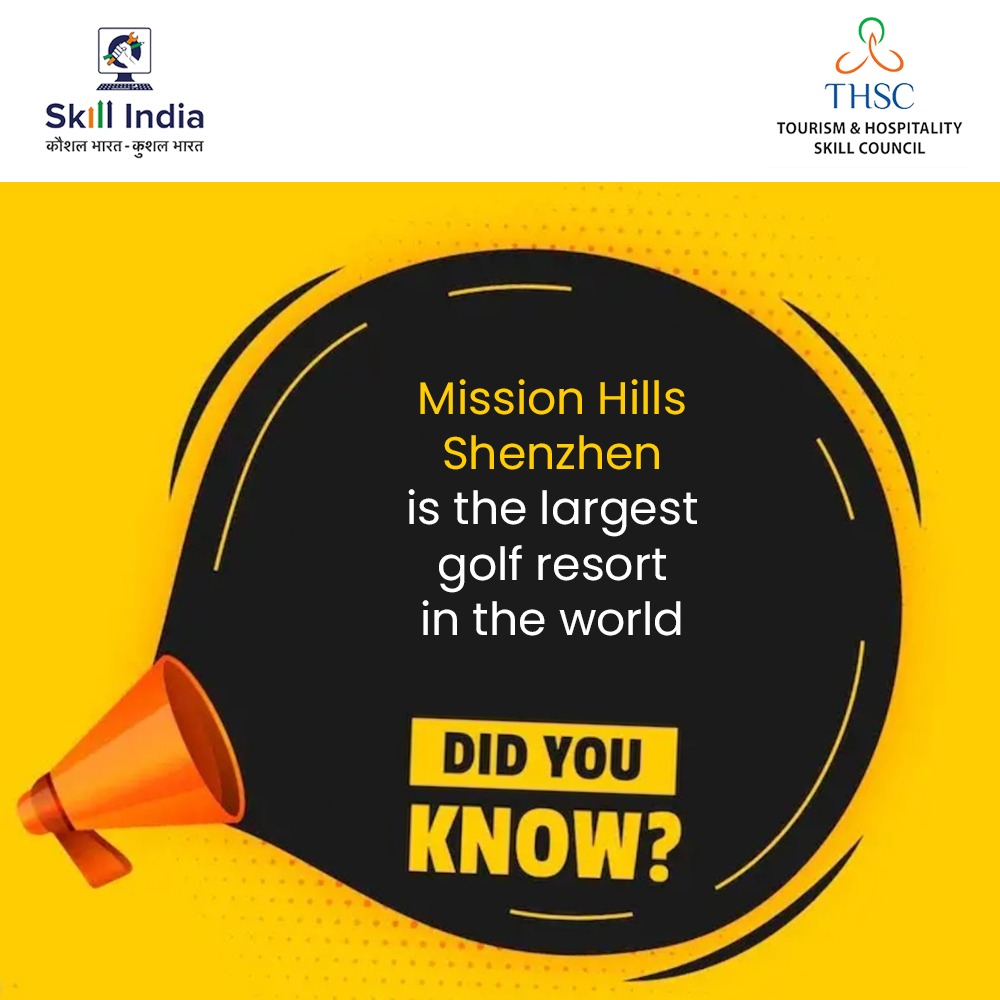 With 216 holes, Mission Hills Shenzhen tops the list of largest #golf resorts in the world!

#MissionHillsShenzhen #THSC #MSDE #DGET #DBT #NSDC #GovernmentITI #DeputyDirectorGeneral #thscskillindia #skillcouncil #LearnwithTHSC #Skill4NewIndia #skilldevelopment #golfresort