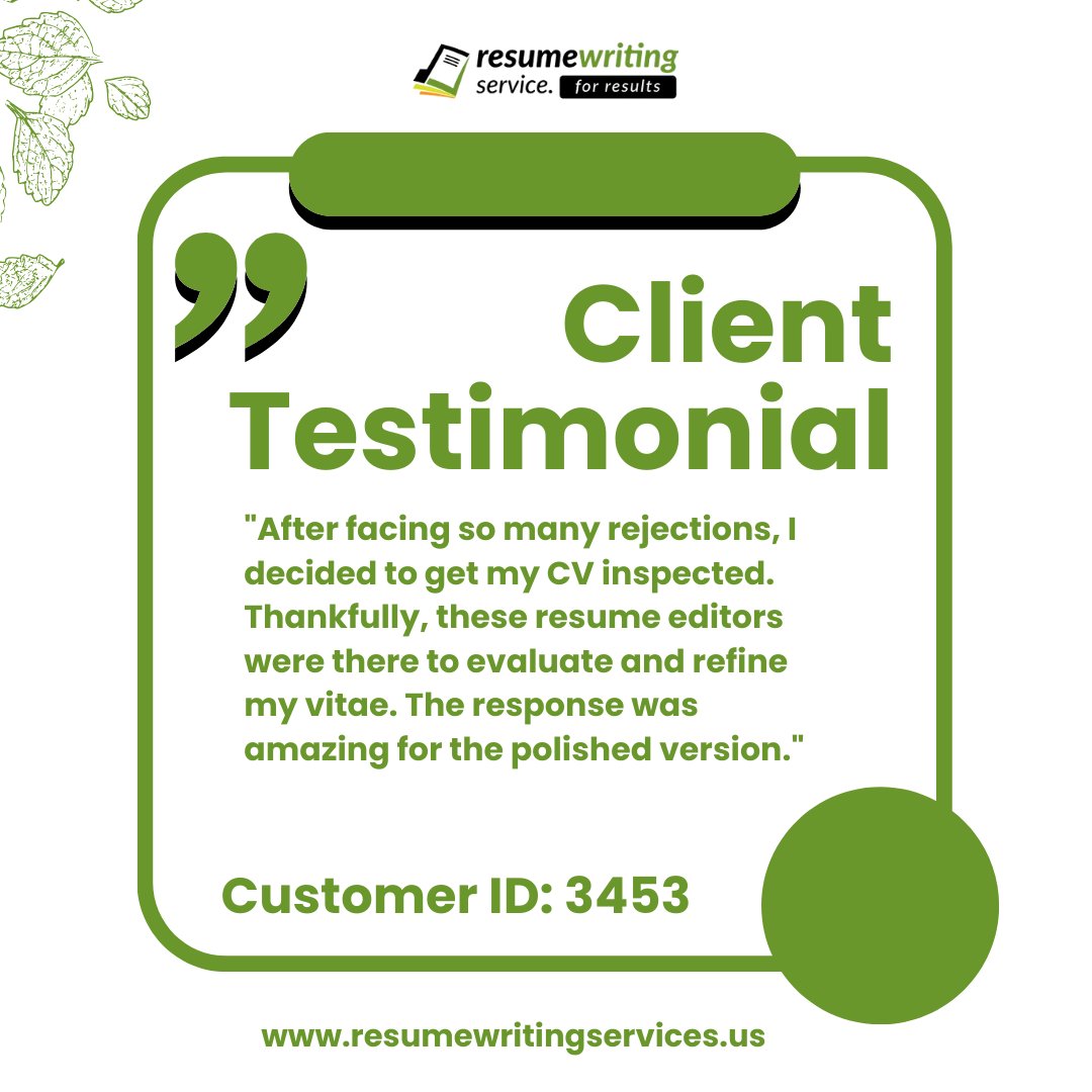 resumehelpus's tweet photo. Commitment to Exceptional Service: Our Priority is Ensuring Client Satisfaction and Care.

#resumewritng #testimonial #Cvwriting #coverletter #linkedin #KickOff24withMarcus #Sabonis #LeeSunkyun #CoffeePrince #Parasite #AndreDrummond #Medusa #Pels #Delta #PaulGeorge #Beyonce https://t.co/jLlbJC6cEc