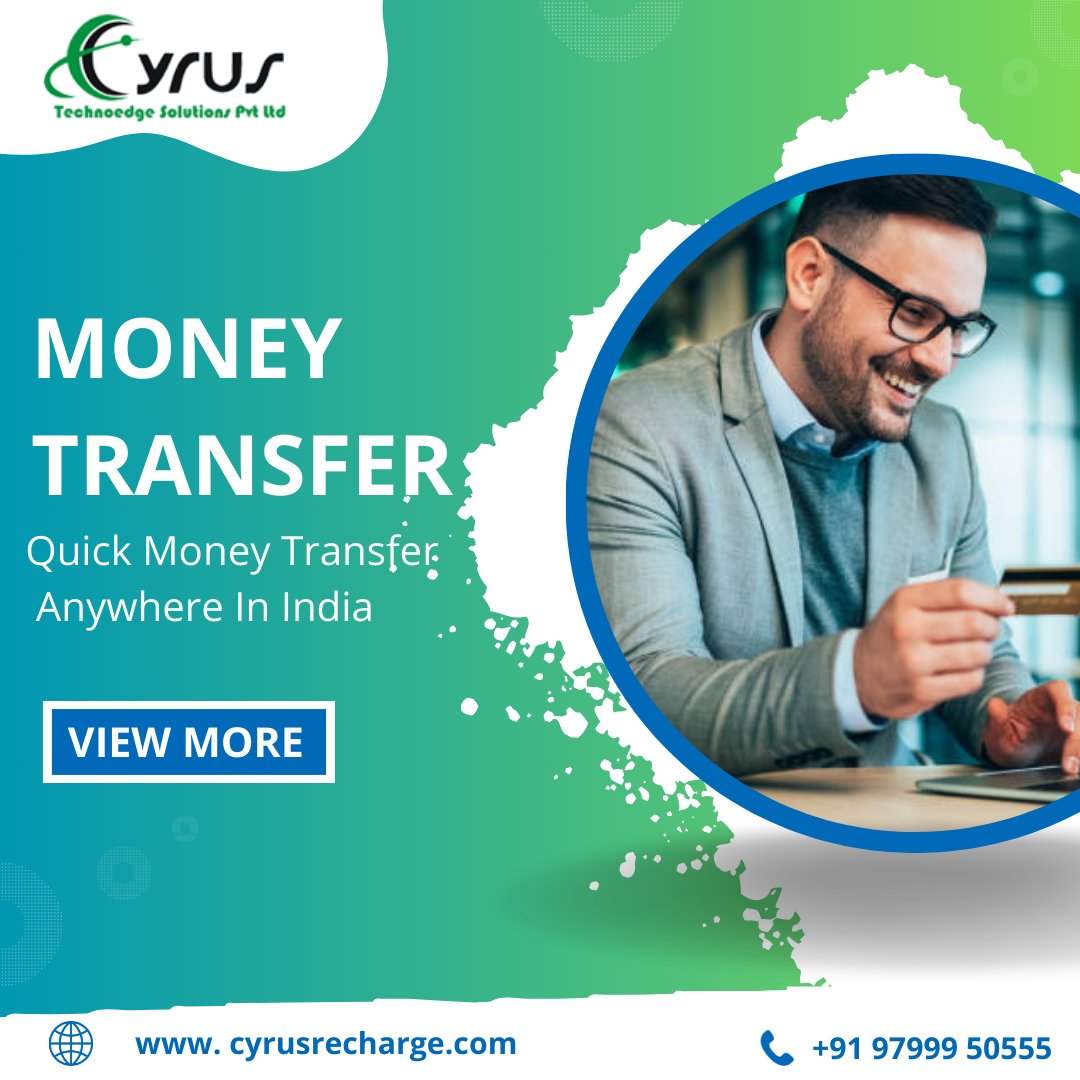 cymlmsoftware's tweet image. Unlock Seamless Money Transfers with Cyrus Recharge Solutions
#CyrusTechnoEdge #MoneyTransferAPI #B2B #B2C #FintechSolutions #GlobalTransactions #BusinessInnovation #AadharVerificationApi