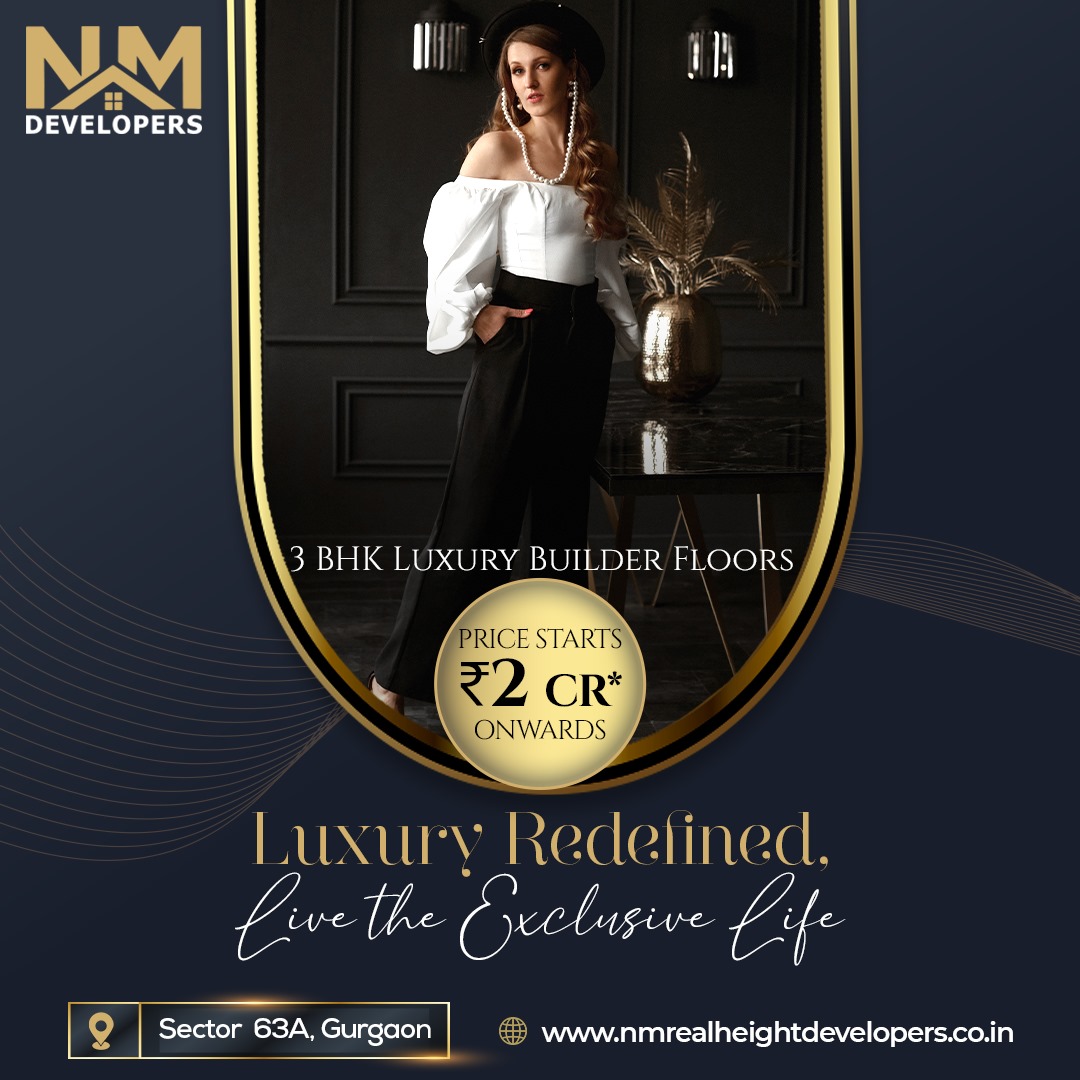 NM_Developers's tweet photo. Indulge in the epitome of luxury within our refined 3 BHK Independent Floors at Sector 63A, where elegance seamlessly intertwines with exclusivity, promising an exceptional living experience.

#UltraLuxury #IndependentFloors #GurgaonRealEstate  #RealEstate #NMDevelopers https://t.co/fVfKFa2mp4
