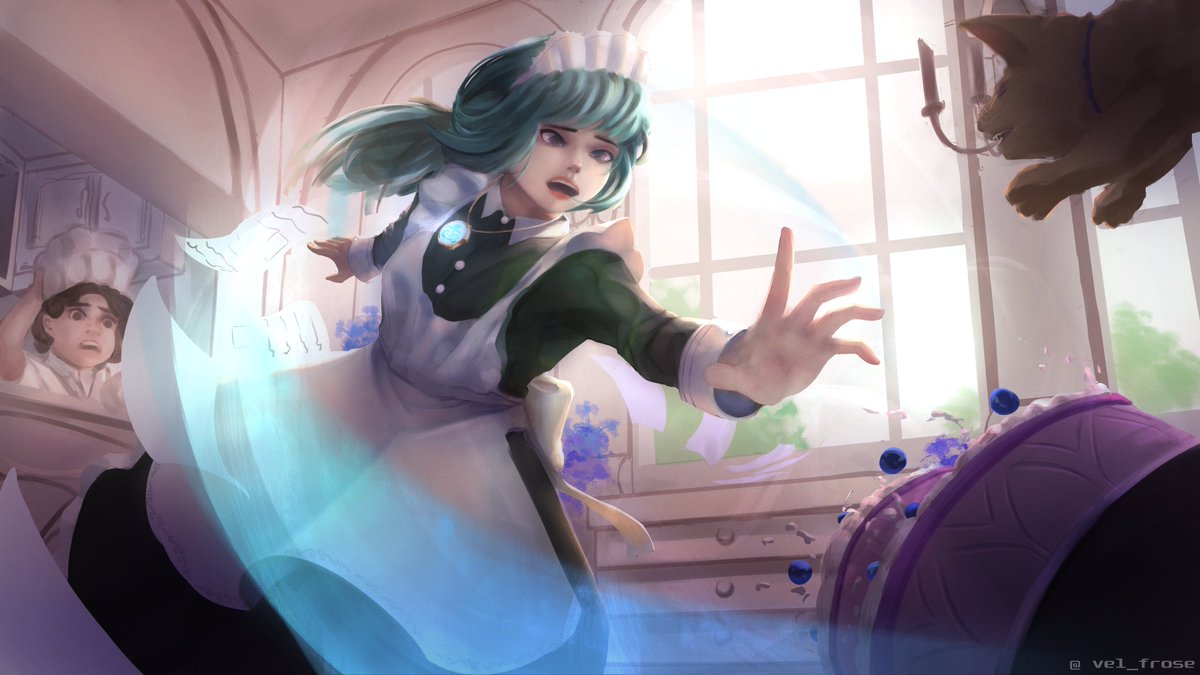 vel_frose's tweet photo. Unlucky maid~

#illustration #originalcharacterart https://t.co/THAWFBf6v0