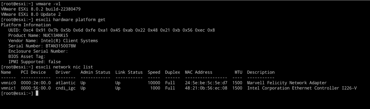 Home Lab upgraded to the 10Gbit networking together with #qnap QNA-T310G1S
Thunderbolt 3 adapter tested with <a href="/VMware/">VMware</a> vSphere 8.0.2 #marvell #atlantic #homelab #vexpert