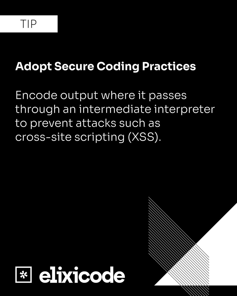 elixicode's tweet image. #Adopt_Secure_Coding_Practices #Cybersecurity #Elixicode