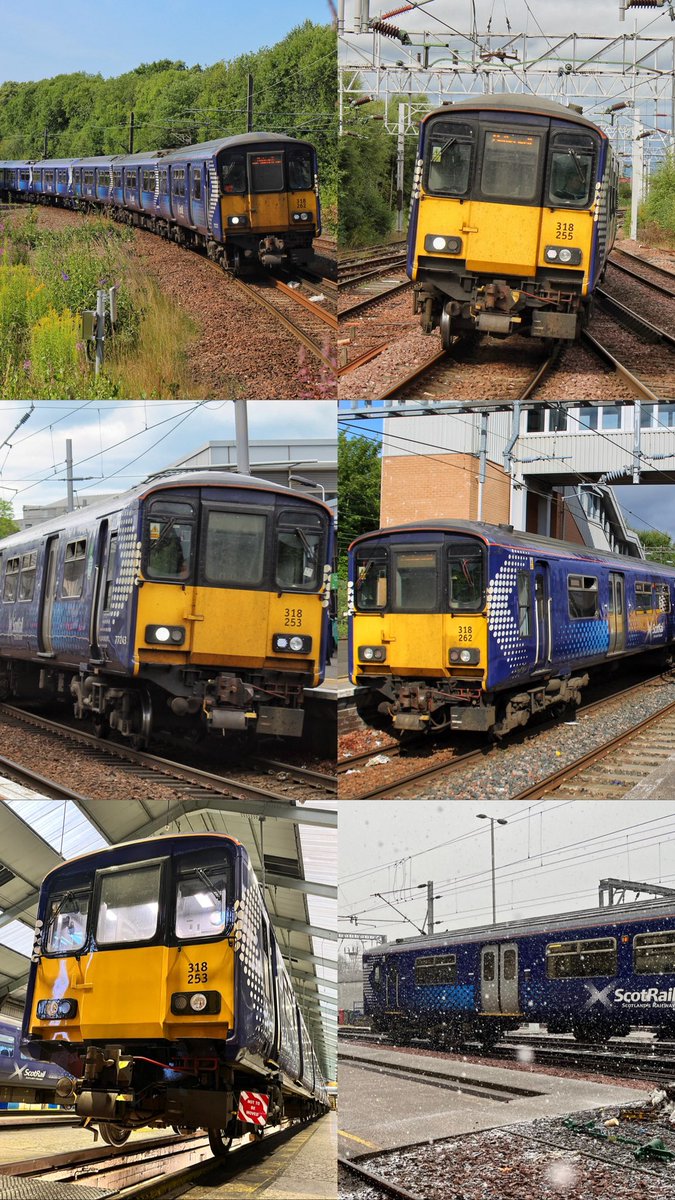 RyanYou56840284's tweet photo. A wee tribute to one of my favourite EMUs of all time the #class318 the oldest EMU in #scotland . Been in service since 1986 #trains https://t.co/DmUrYDsThe
