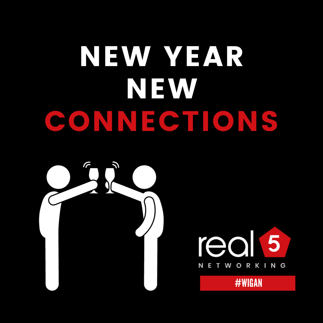 Real5Wigan's tweet photo. Forget resolutions, this New Year is all about building your network with real5 Networking!

Meet like-minded professionals and skyrocket your success 🚀

Find out more:
🖥 https://t.co/af80rYRu99 https://t.co/xz2tmCWbgV