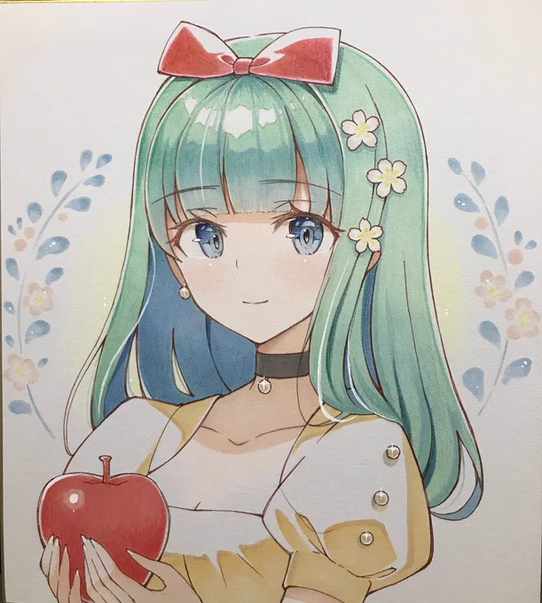 アナログ1枚できたです #イラスト #アナログ絵 