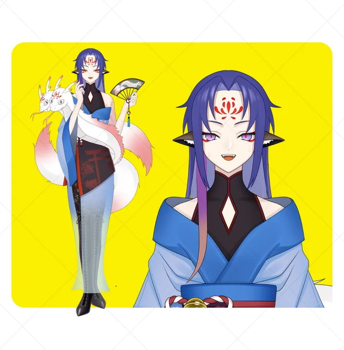 #ココナラ にて、迷家月華沙(月凪)()様の『立ち絵』を担当させて頂きました原案:天懐()様これからの活動を応援しております!!↓ご依頼はこちら(ココナラ) お気軽にご相談くださいm(__)m#立ち絵公開 #立ち絵依頼 #イラスト 