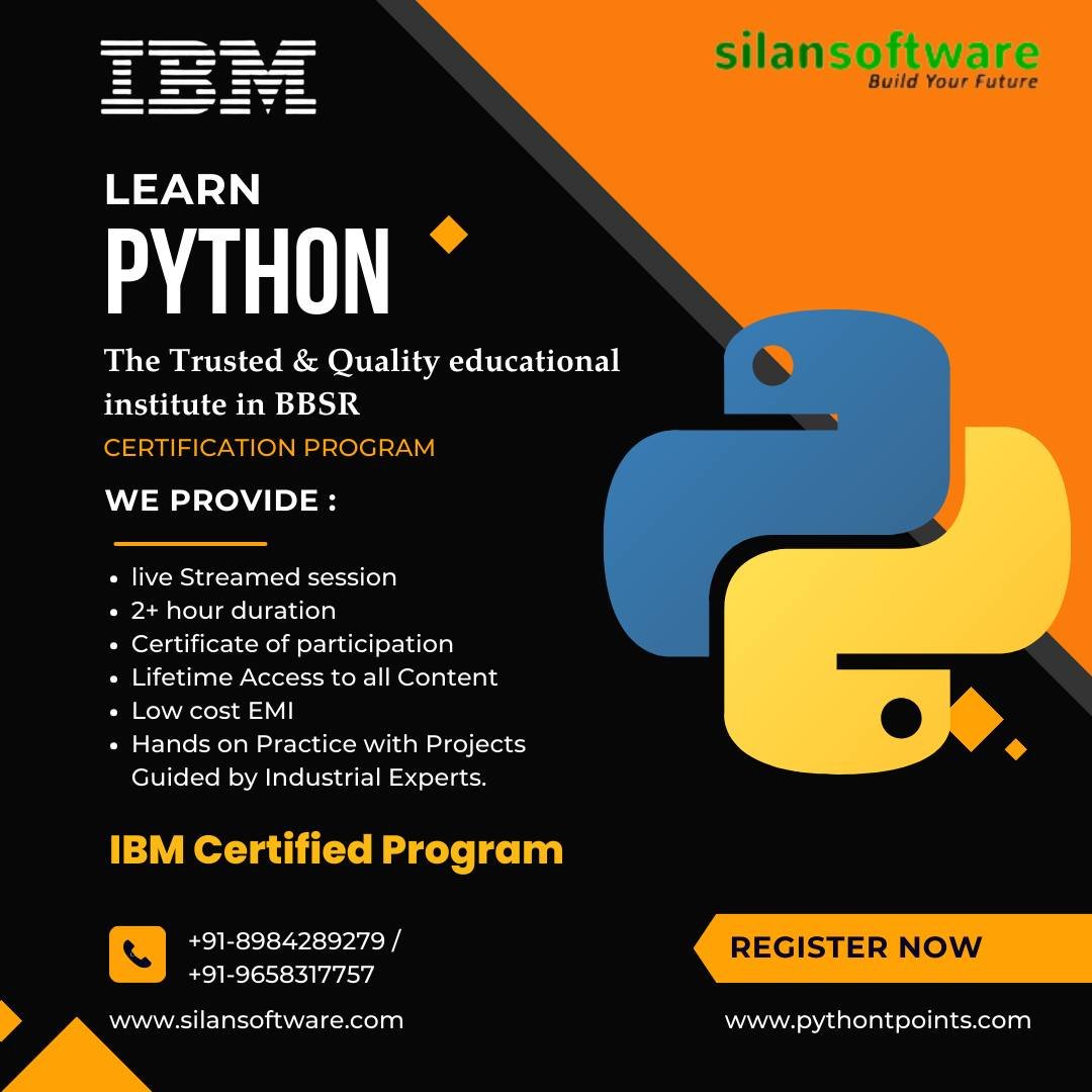 SilanSoftware's tweet photo. Python Certification course now in Bhubaneswar. Join With us now to boost your career and get your dream job.
#PYTHON #python #pythoncourse #free #pythoncode #pythonlearning #technology #pythontraining #pythontrainer #pythontraininginbbsr #pythondeveloper #pythonclasses https://t.co/DyJAZWL55o