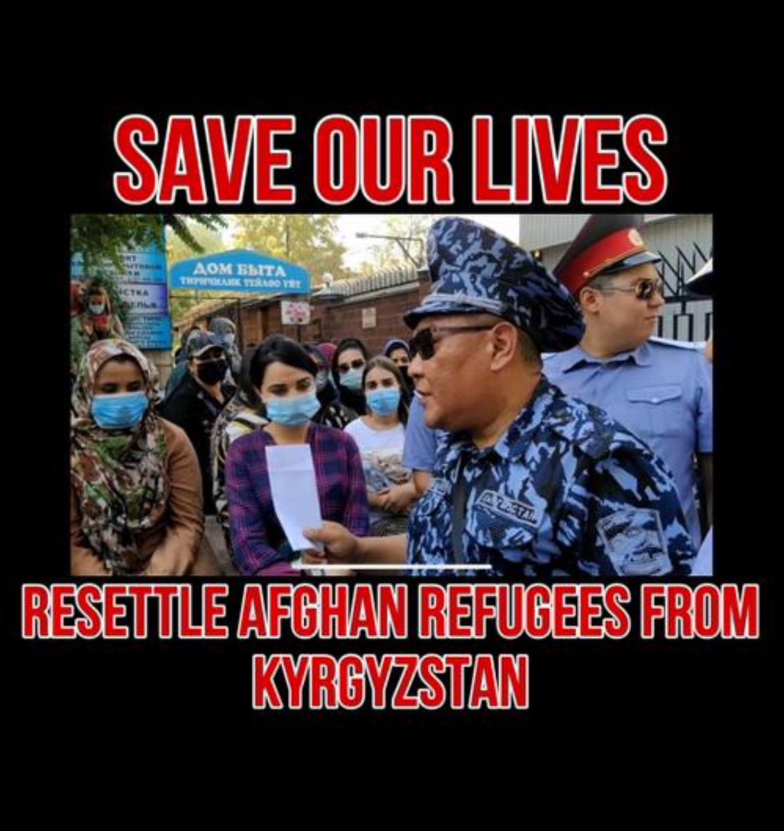 afghan_rf's tweet photo. Afghan refugees are living in limbo in Kyrgyzstan We have been living the life of a prisoner the past 25 years.These inhuman conditions make us vulnerable to discrimination, violence,bullying, torture.We need immediate attention
#ResettleRefugees25YearsKyrgyzstan https://t.co/JdqhAwgq2r