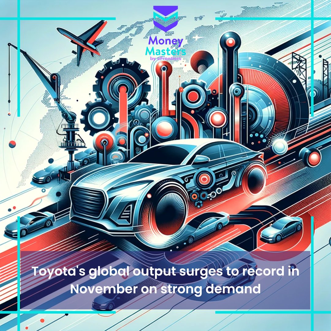 📈 Toyota's global output reaches record levels in November! A testament to strong market demand and industry resilience. 🌐🚙 

#CarManufacturing #GlobalSuccess #ToyotaGrowth #AutomotiveNews

Reported by Reuters