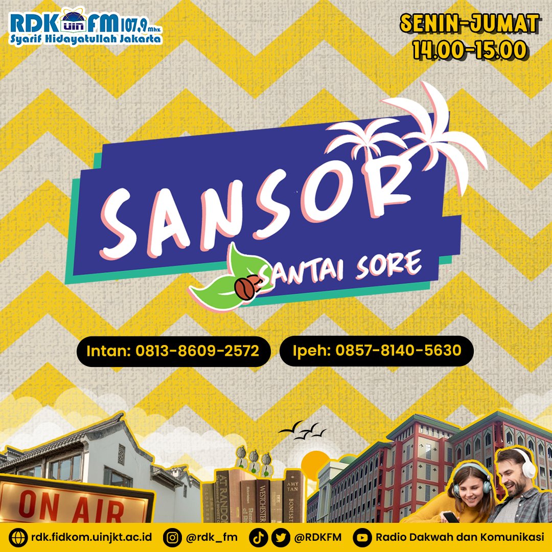 RDKFM's tweet image. STILL ON SANSOR!! KALI INI OCIT, GIPARI SAMA ALI BAKAL NEMENIN TERUS BALAMUDA DARI JAM 2 SAMPE 3 NIHH #Sansor
