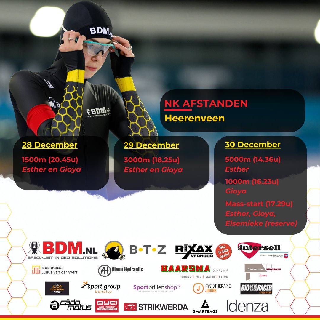 TeamPuurICT_BTZ's tweet photo. Vanaf morgen 3 dagen NK Afstanden in @Thialf Kunnen we weer verrassen? Er bij zijn is mee maken, bestel tickets op https://t.co/fB7F397R90
#teambdmbtz #BrandsmaDigitaalMeten #BTZ #RixaxVerhuur #Intersell #nkafstanden https://t.co/fmoW9B2pI4