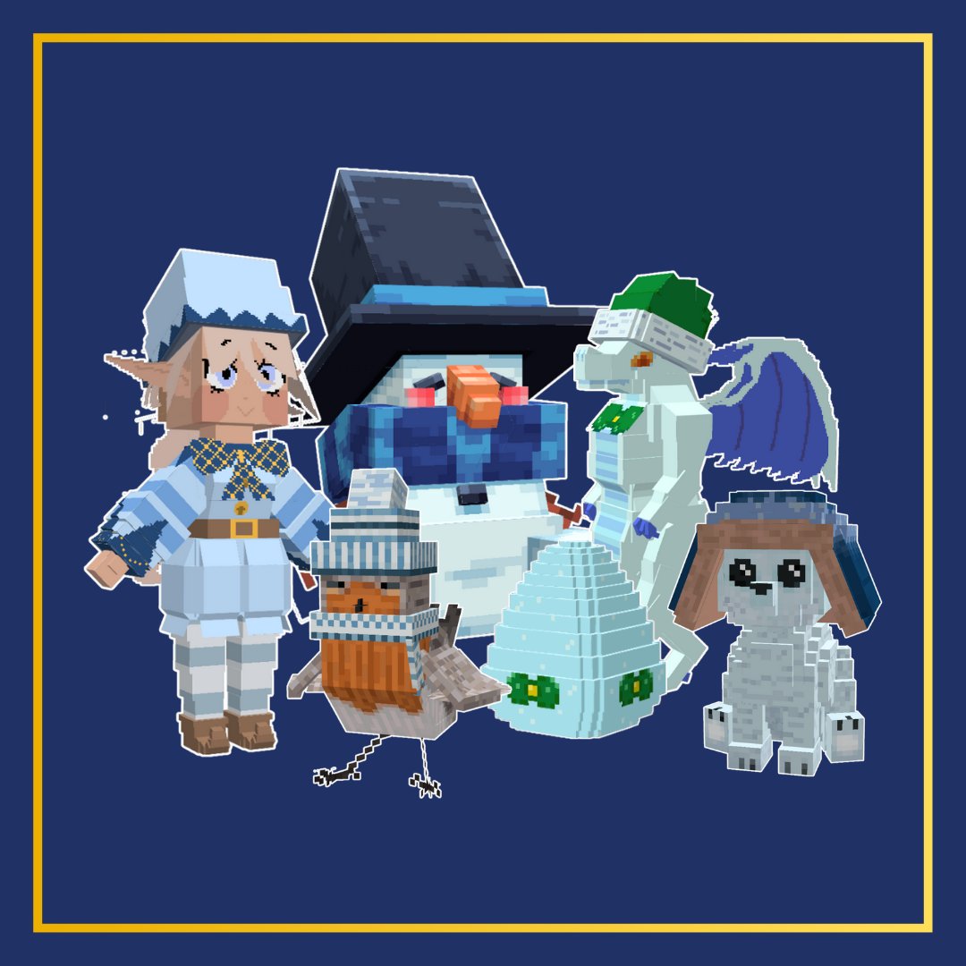 AstroCometMC's tweet photo. 🧊 Introducing our Cosy PetPals! ❄️ 

🐻‍❄️ Polar Pal 🎁 The Festive Celestial ☃️ The Snowman Buddy 🧝‍♀️ Elena The Elf  🎶 Rockin' Robin 

Grab PetPal eggs on our store! https://t.co/OWOurYCFIq

💫 https://t.co/xHToaJgic1

#AstroComet #minecraft #minecraftserver #minecrafter #gaming https://t.co/Y3q9WzDdRC