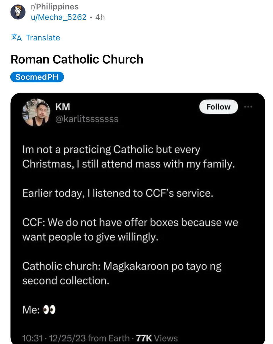 nabunturanguy's tweet photo. Nakikinig ka ba sa misa? Kung nakinig nga, nalaman mo sana that there was a specific purpose for that second collection. And as PRACTICED, contributions in the Catholic Church are ALWAYS VOLUNTARY! Bahala ka kung magbigay ka o hindi!  Next time you attend - LISTEN attentively! https://t.co/hUqKUInIEs