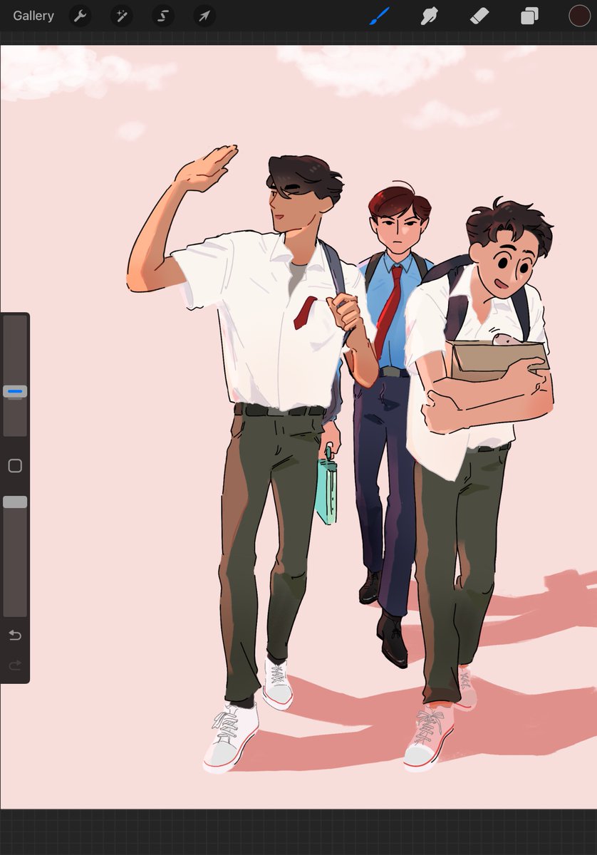 gummytea's tweet photo. walking back from school #htpg https://t.co/D18JZ0LP76