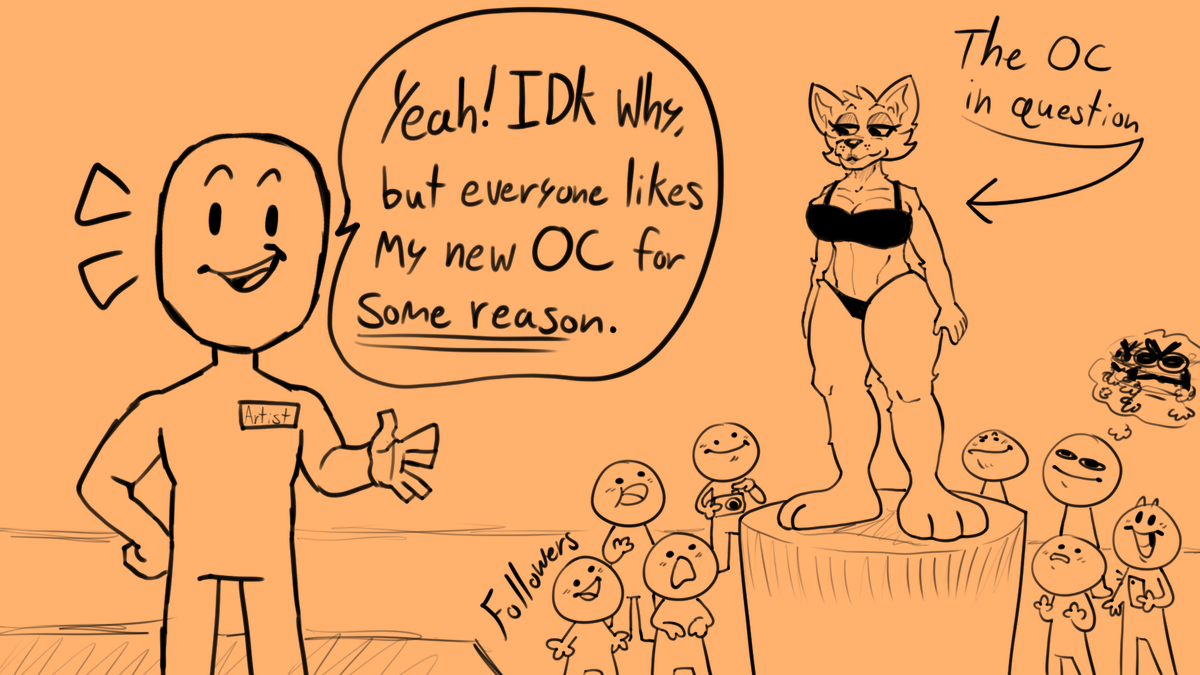 I always find it funny when artists act curious as to why people like their OC's when it should be pretty obvious.
