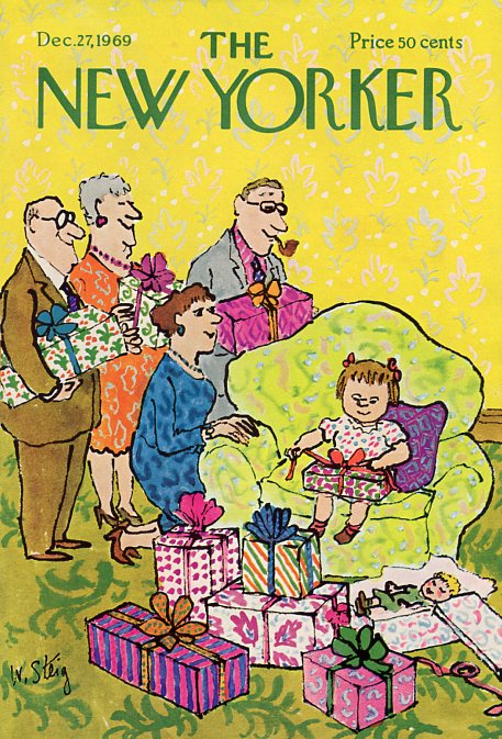 #OTD in 1969
Cover of The New Yorker, December 27, 1969
William Steig
#TheNewYorkerCover #WilliamSteig #Christmas #Natale #Holidays #Christmasgifts #Christmaspresents