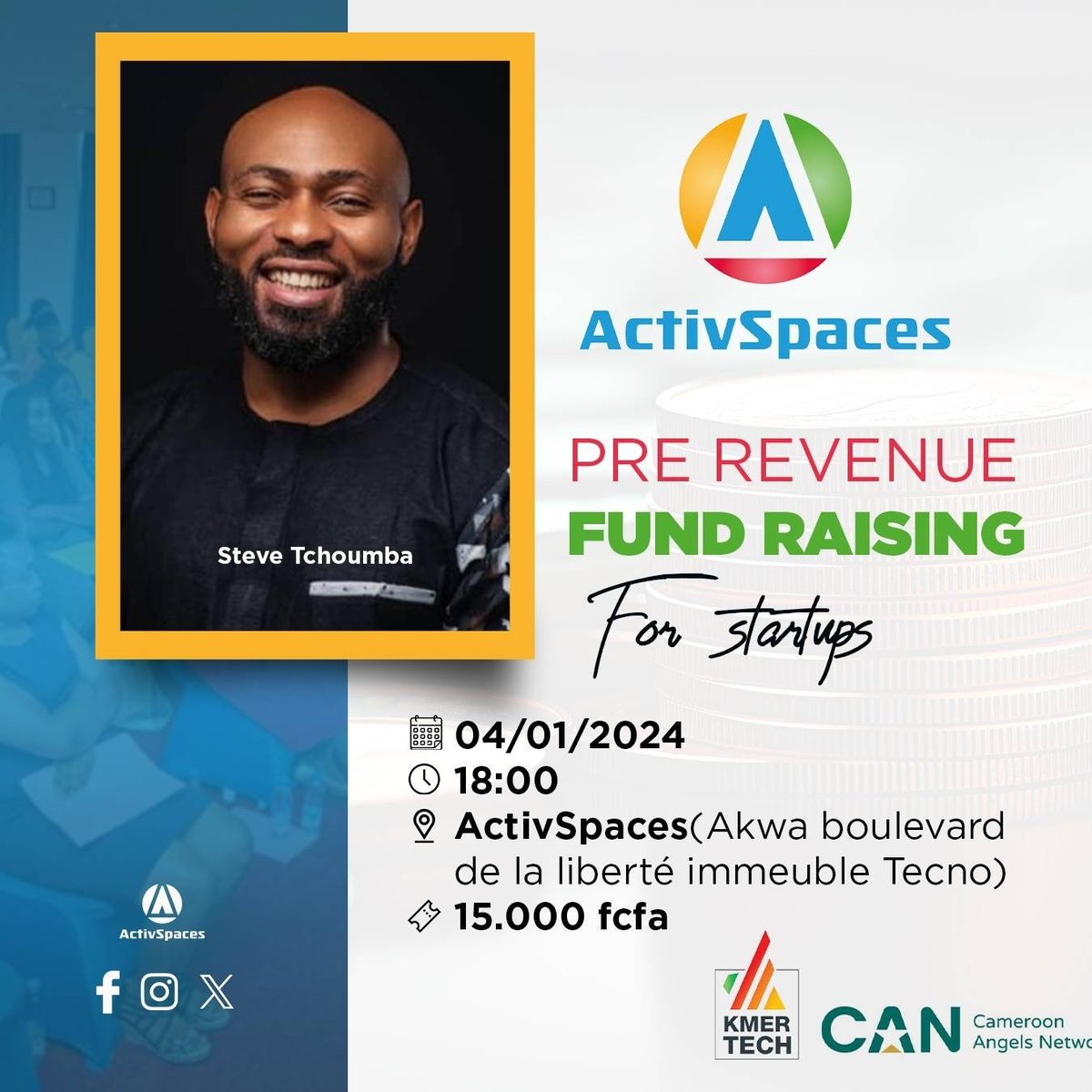 Formation Inédite : 𝐅𝐮𝐧𝐝 𝐑𝐚𝐢𝐬𝐢𝐧𝐠 𝐟𝐨𝐫 𝐒𝐭𝐚𝐫𝐭𝐮𝐩𝐬.

Apprenez les techniques les plus efficaces pour la levée de fond prerevenue auprès des investisseurs et partenaires.

Réservez votre place dès maintenant ! 

#ActivSpaces
#fundraising