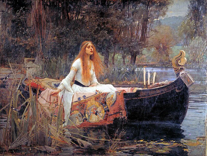 If you see this tweet, you have to mention one of your favorite paintings.  men and mountains by rockwell kent and lady of shalott by john william waterhouse. i also love thomas coles great american landscapes