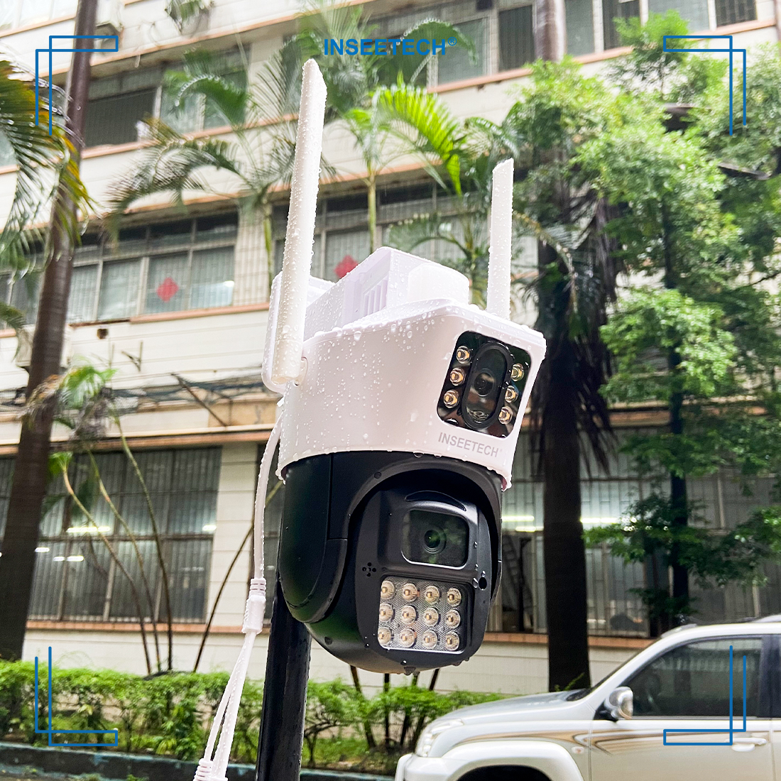 inseetech's tweet photo. Want an outdoor camera that can be waterproof so effectively? INSEETECH Dual Lens Security Camera Outdoor not only with 2 cameras but also IP66 high waterproof rate!!!

🙌 Get your now:
https://t.co/RpmzX7k0Nh

#homesecurity #smarthomesecurity #familylove https://t.co/HVlBkRXrd0