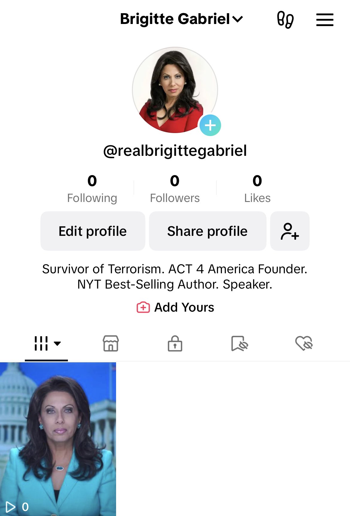 Brigitte Gabriel on X: I just joined TikTok to help fight the radical left  on their own turf, if you are already on TikTok, please follow me! If you  are not already