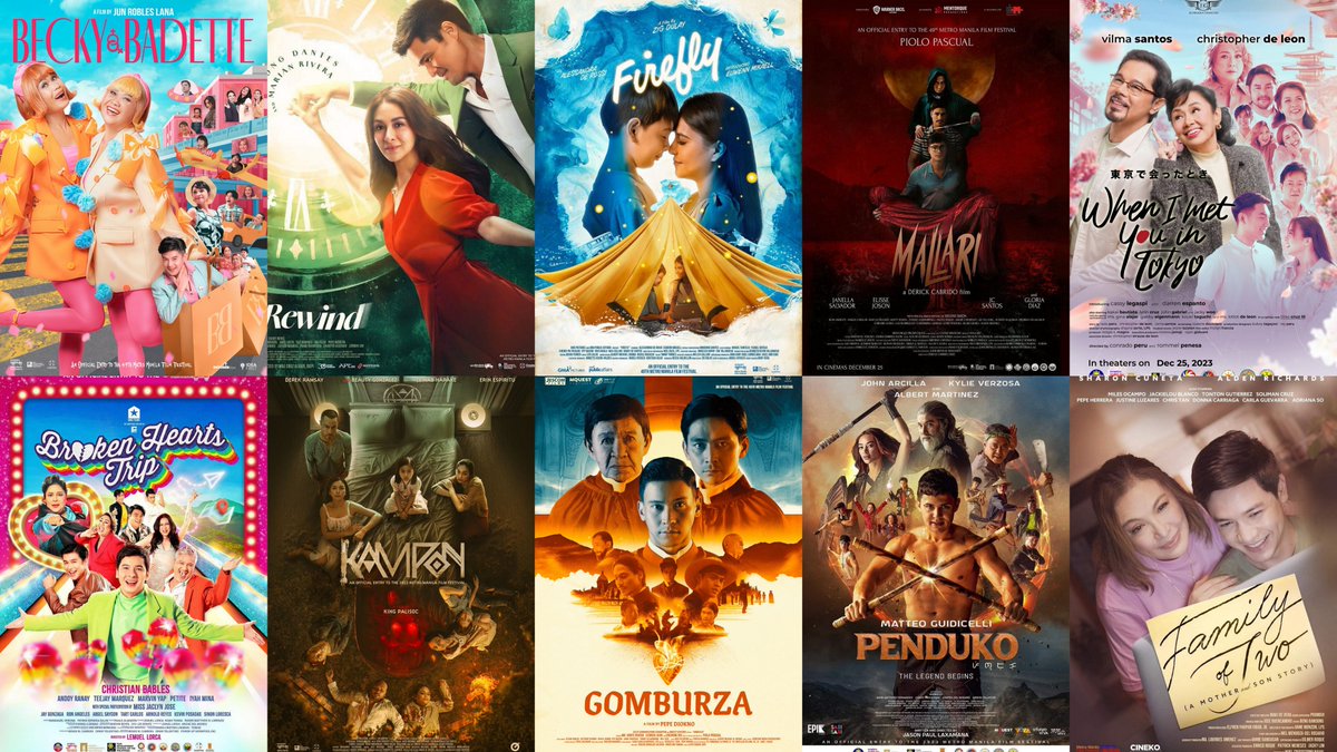 my_movieworld's tweet photo. My Movie World: My Verdict for Metro Manila Film Festival 2023 https://t.co/QNJjeWA1nW #FireflyMovie #MallariTheMovie #GomBurZaFilm #KamponMMFF #FamilyofTwo #Penduko #BeckyandBadette #RewindMMFF #WhenIMetYouInTokyo #BrokenHeartsTrip #PioloPascual #MarianRivera @elijahcanlas_ https://t.co/4j8qReSUdu