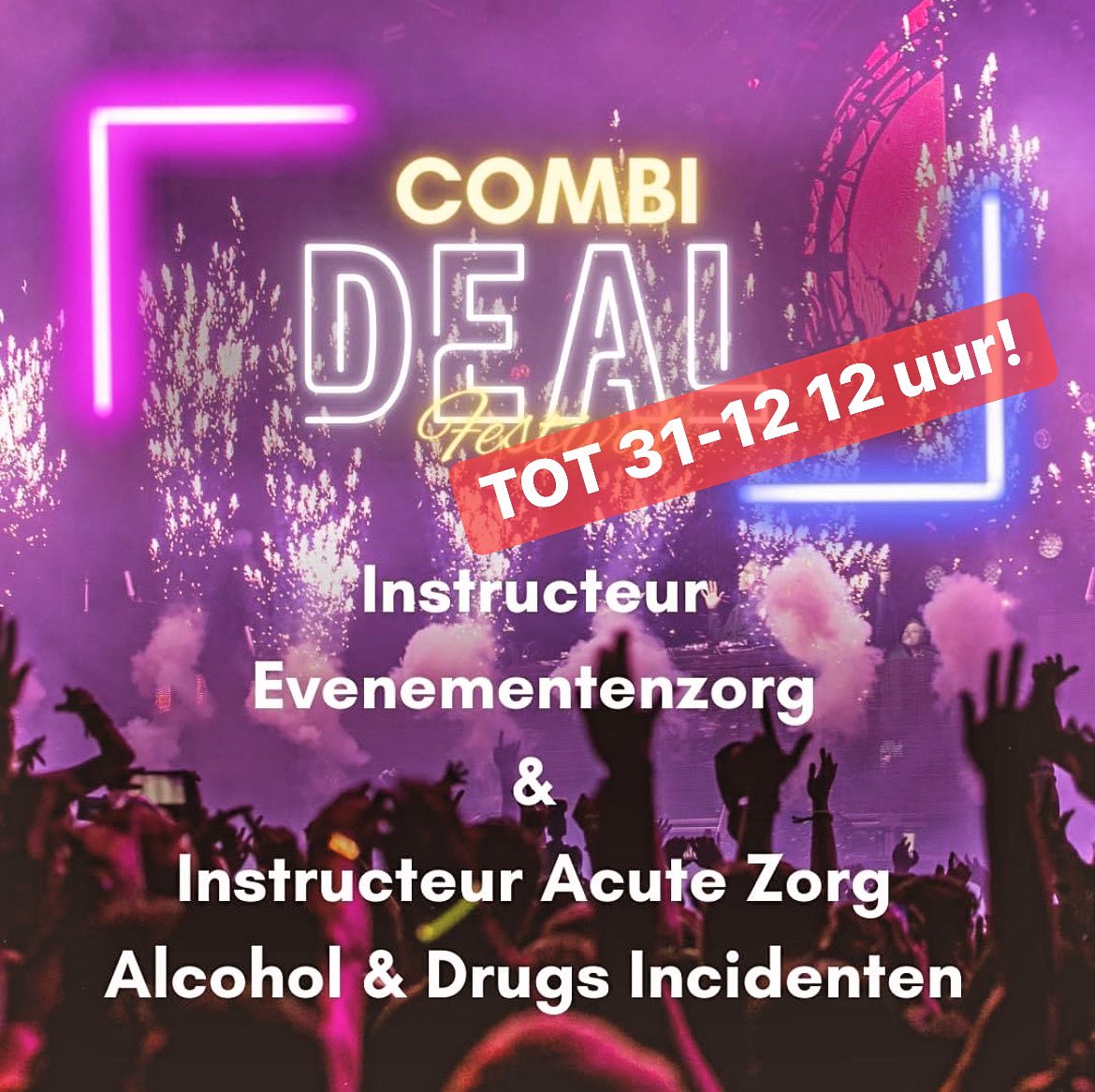 EHBOBHVNL's tweet photo. COMBI-DEAL!

Op Het Oranje Kruis Event hadden wij en combi-deal. 2 instructeurs opleidingen met een aantrekkelijke korting. We hebben besloten deze aanbieding toch nog even door te laten lopen! Gaaf hè!

Wilt uw zich aanmelden? https://t.co/DV6MaVmkBX https://t.co/gJhS23AMxS