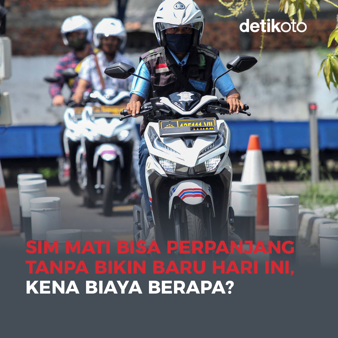 detikoto's tweet photo. Kabar gembira! Perpanjangan SIM mati tanpa harus membuat baru berlaku mulai hari ini.
β£
Tapi, perpanjangan ini untuk pemegang SIM yang masa berlakunya habis pada 25-26 Desember 2023. π¬β£
β£
#detikoto #otomotif #sim #perpanjangansim #suratizinmengemudi https://t.co/xJLGruAaJV