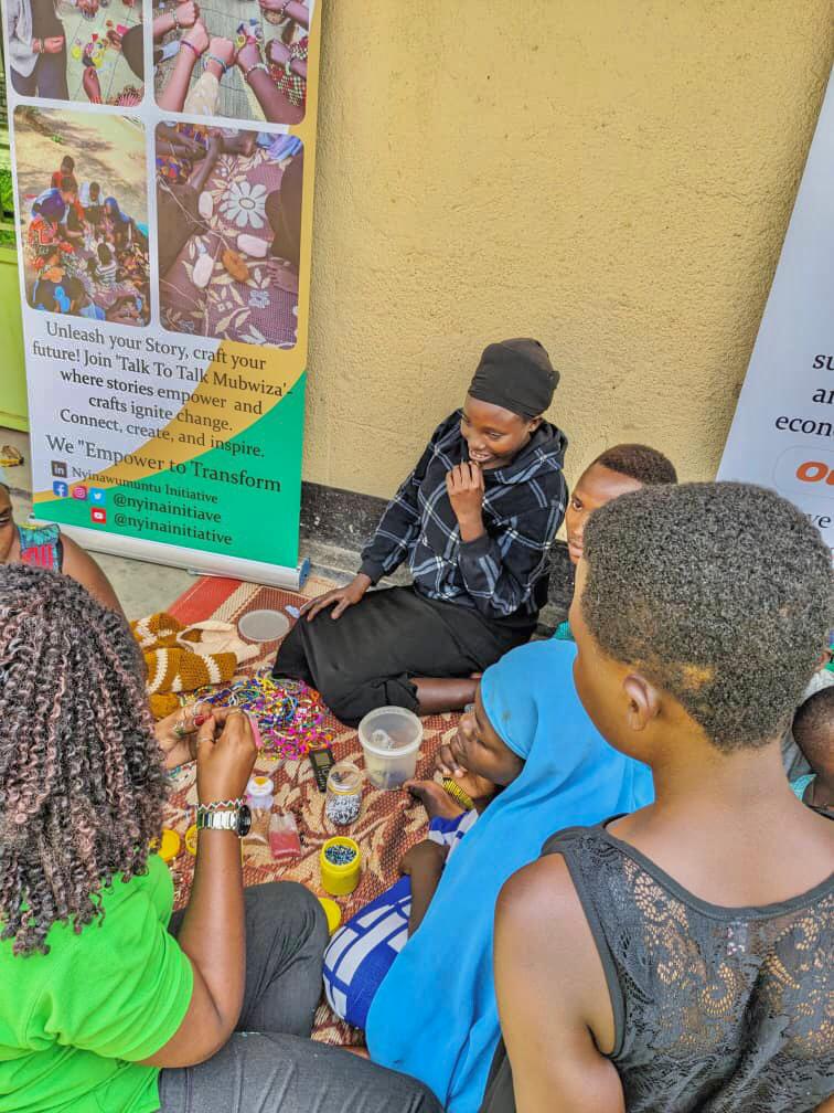 NyinaInitiative's tweet photo. Crafting stories, saving for tomorrow! #TalkToTalkMubwiza is not just about sharing stories and making crafts; it's also about saving for our dreams. we save with purpose, turning stories into opportunities. Together, we're crafting a brighter future! 💪💰
#savewithpurpose https://t.co/eDlpGeYEsU