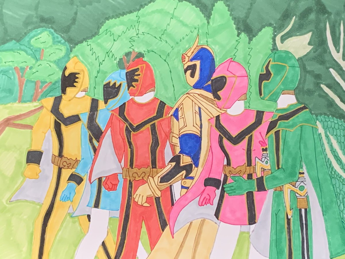 pkart14's tweet photo. Power Rangers Mystic Force and Solaris Knight. #illustration #powerrangers #powerrangersmysticforce #solarisknight @FirassD @_MelanieVallejo @NicSampson @RichardBrancat #AngieDiaz @PowerRangers https://t.co/9bHy7wJggQ