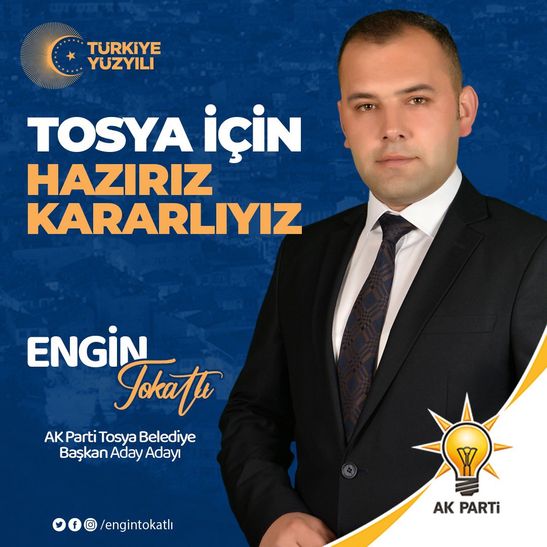 Tosya İçin Hazırız Kararlıyız...
#AKParti