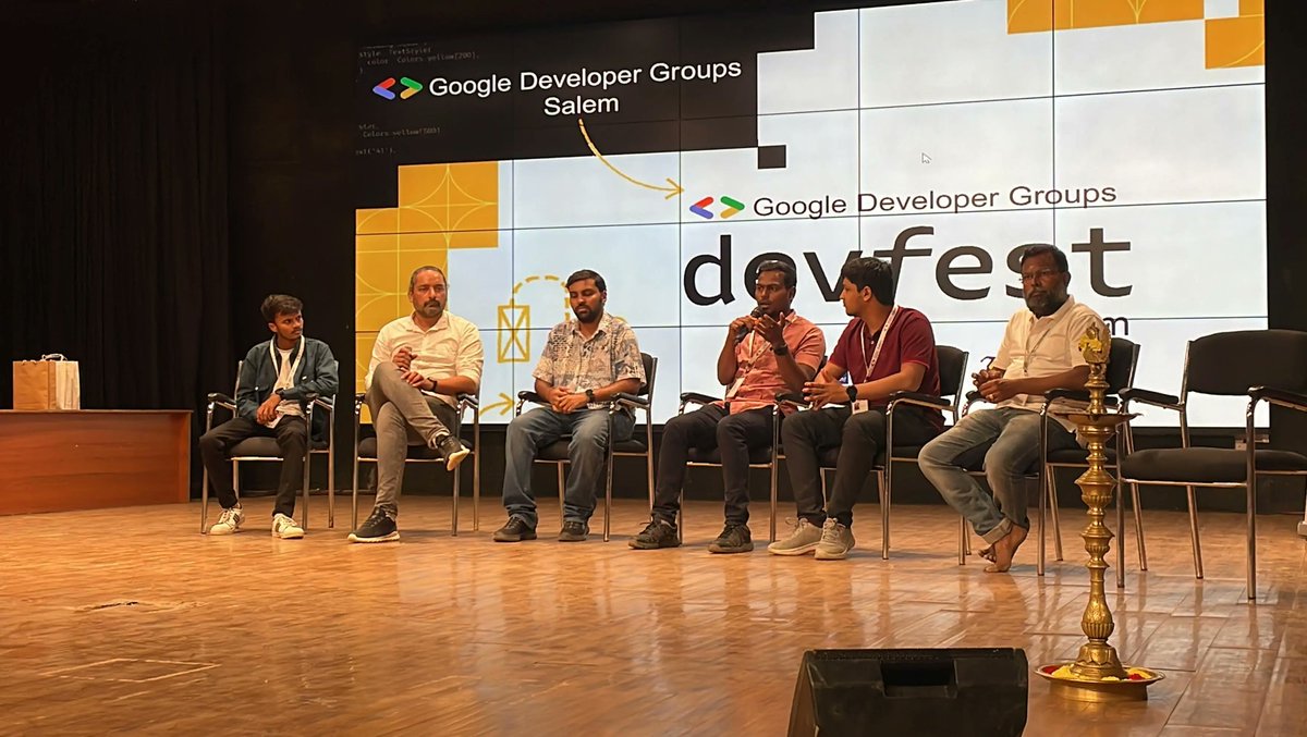 imselmon's tweet photo. ๐โจ Honored to have shared my journey from DevFest attendee to speaker at Google DevFest in @dgsalem , Aurangabad, and IO Extended events in 2023!
๐ Embracing topics close to my heartโ #Firebase, #Web, and UI/UX design.
#GoogleDevFest #devfest23 @GoogleDevsIN @googledevs https://t.co/ykNci4zA7S