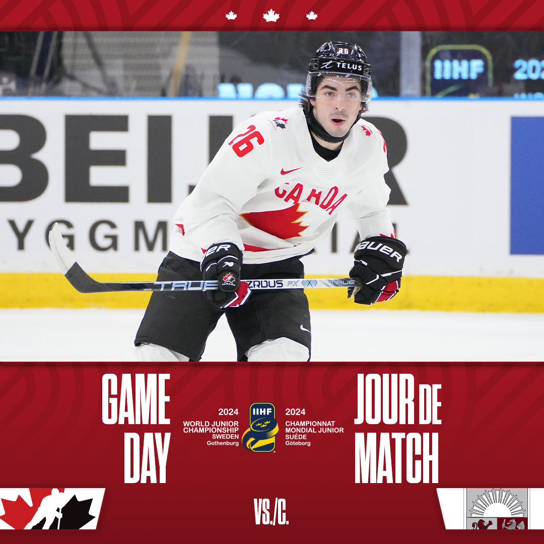 GAME DAY! Back to work. 🇨🇦🇱🇻

JOUR DE MATCH! De retour au travail. 🇨🇦🇱🇻

📰 hc.hockey/WJCPreview2712
📰 hc.hockey/ApercuCMJ2712

#WorldJuniors | #MondialJunior