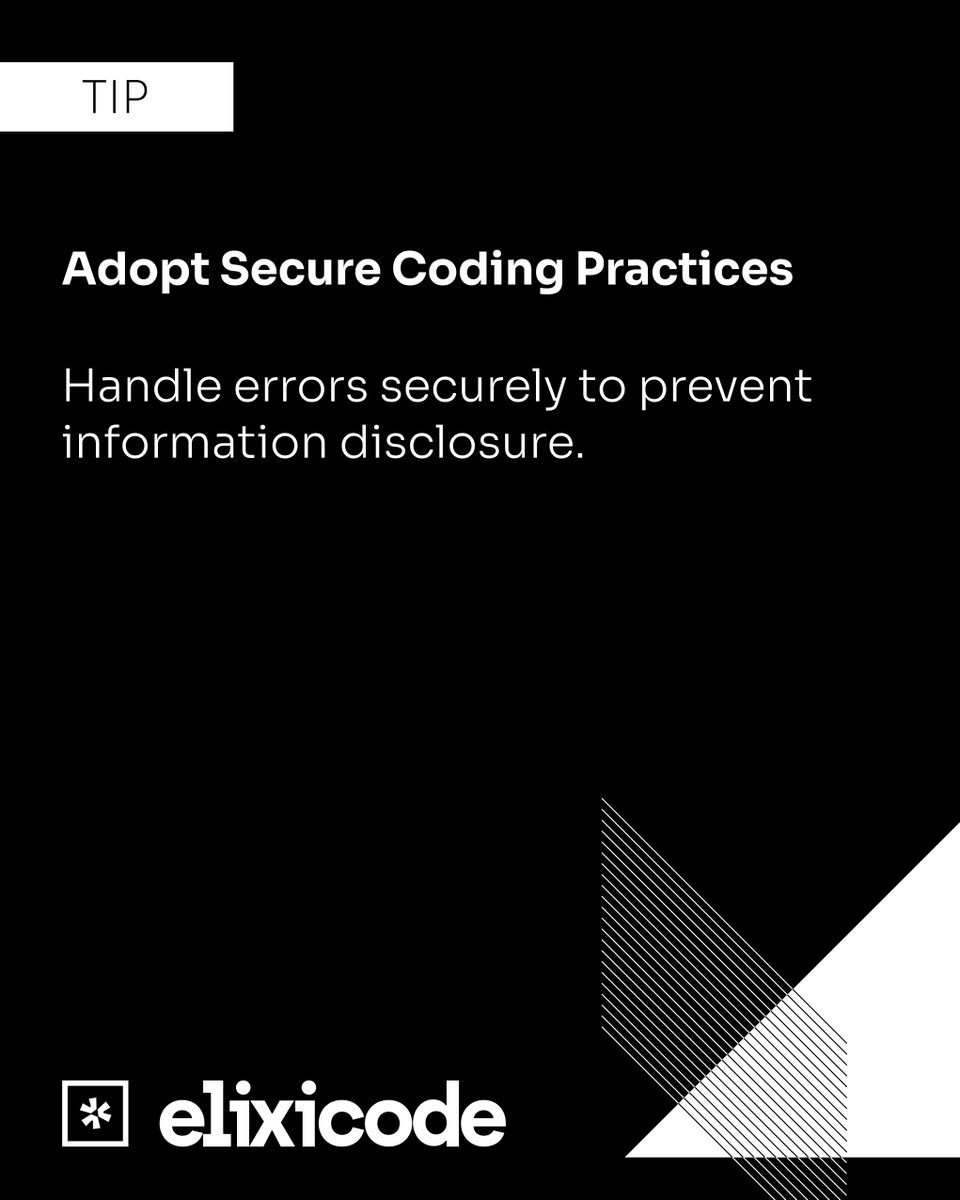elixicode's tweet image. #Adopt_Secure_Coding_Practices #Cybersecurity #Elixicode
