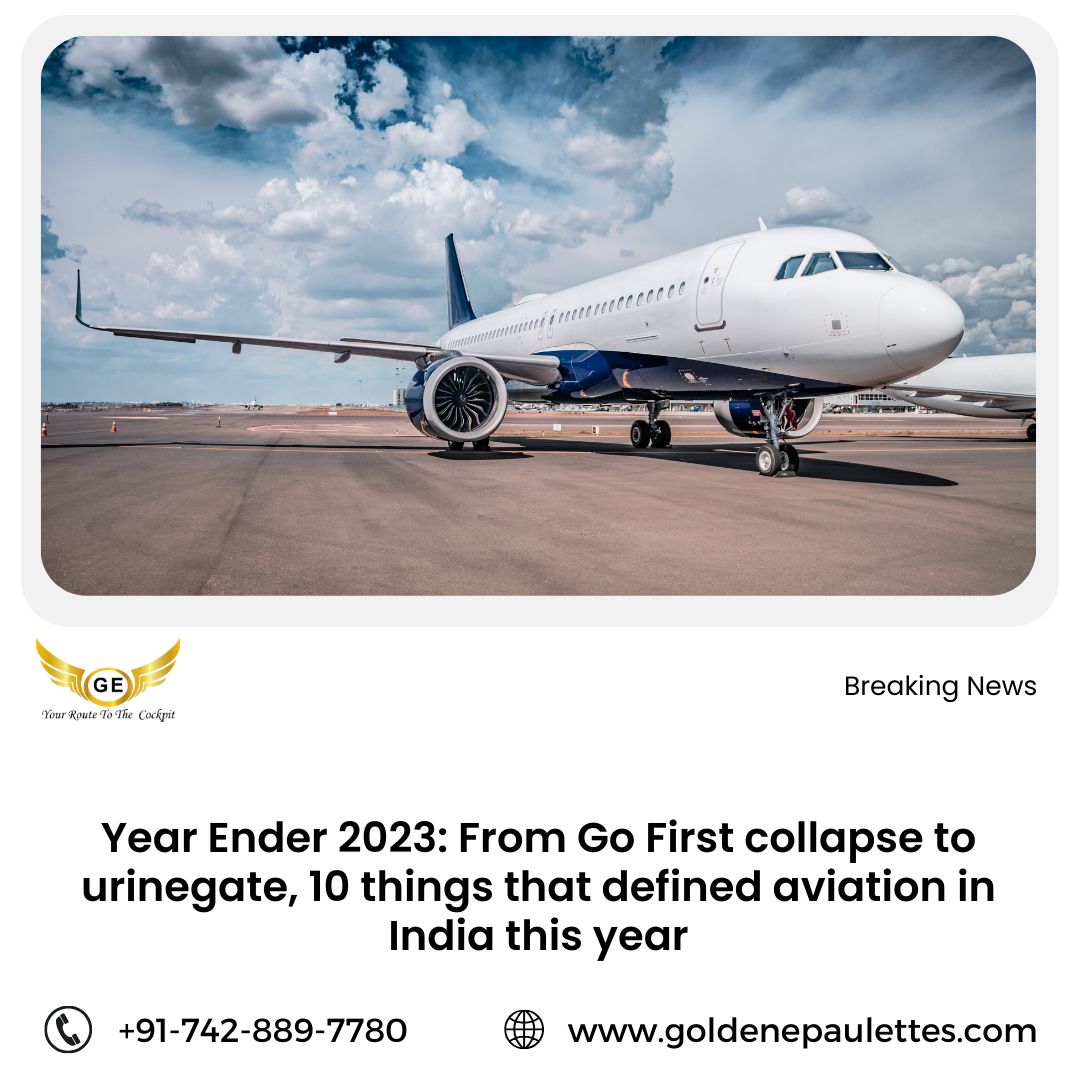 Year Ender 2023: From Go First collapse to urinegate, 10 things that defined aviation in India this year
The aviation sector, which will close the year with the highest ever domestic traffic, saw two mega orders amid several milestones.

#PilotTraining #AviationEducation