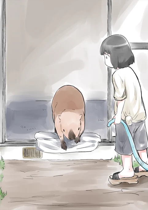 絵フォルダの整理してたら毎日のようにカピバラ描いてる時期あっておもろ