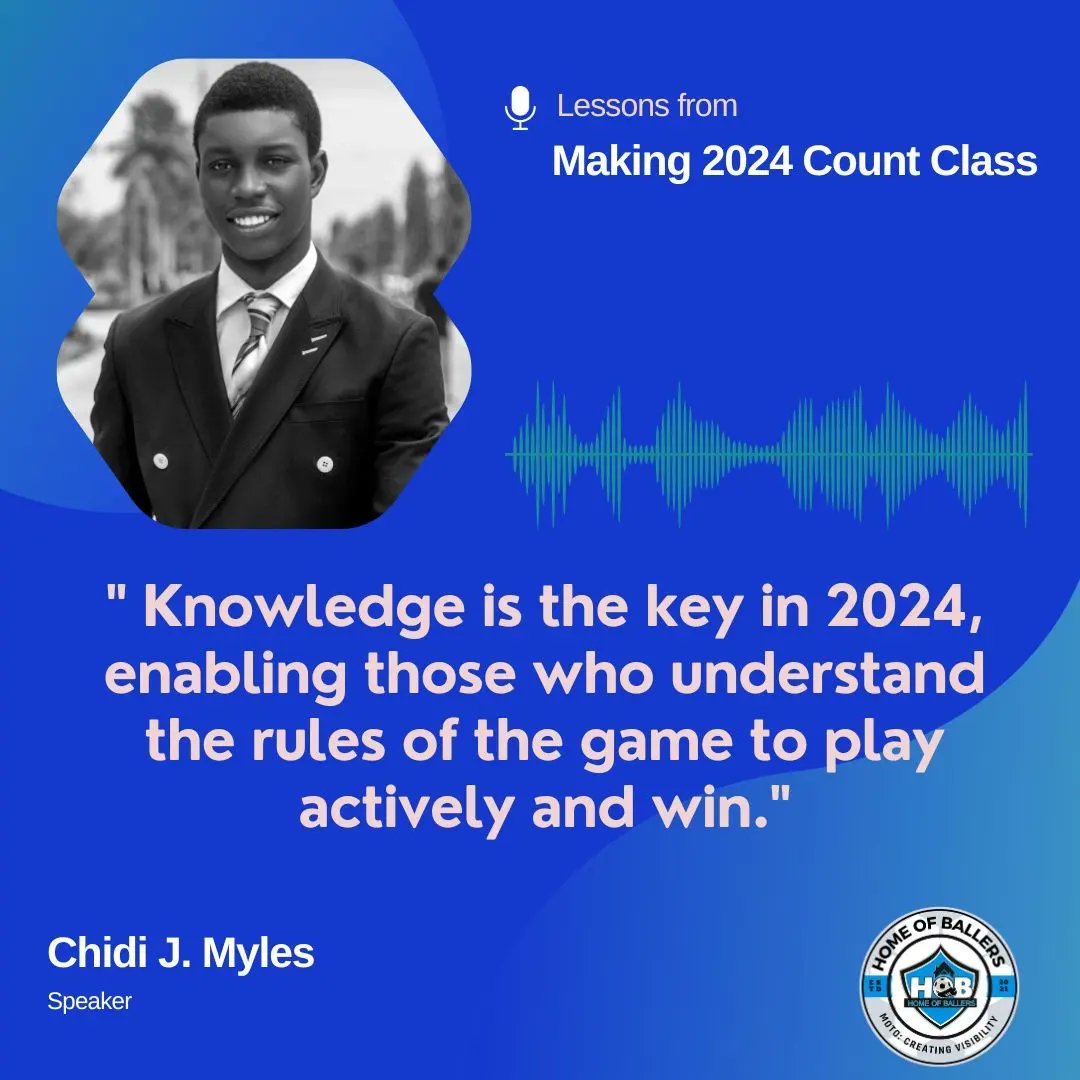 homeofballers1's tweet photo. 🚀  #Make2024Count with Chidi J. Myles 🚀

Hey Ballers! 🌟

Get ready for a transformative session that will set the tone for an impactful 2024 with none other than Chidi J. Myles! 🎉

🗓 Date &amp; Time: Tomorrow at 7 PM

#Make2024Count  #EmpowermentSession  #HOBSCommunity https://t.co/0BRWTondmx