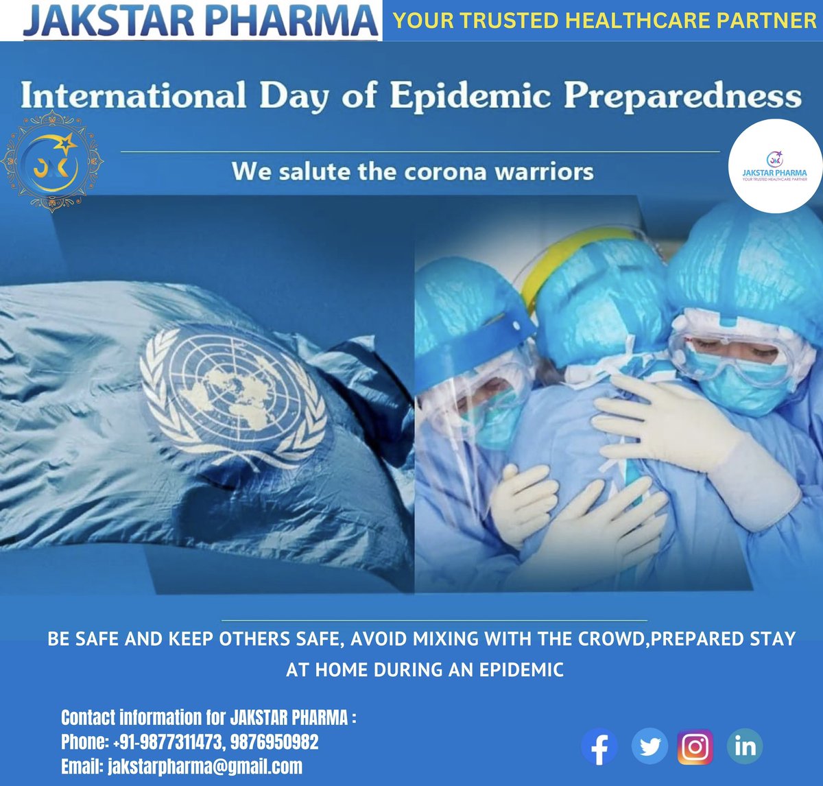 katochamit1's tweet photo. JAKSTAR PHARMA : #The Best Pharma PCD Company that combines excellent
Quality products with Impeccable Marketing support to the Franchisee.
For more query call at 9877311473 or mail at jakstarpurchase@gmail.com.
#PCDFRANCHISE #PCDPHARMA #PCD_Pharma #PCDMedicine https://t.co/EHaaVaLrNl