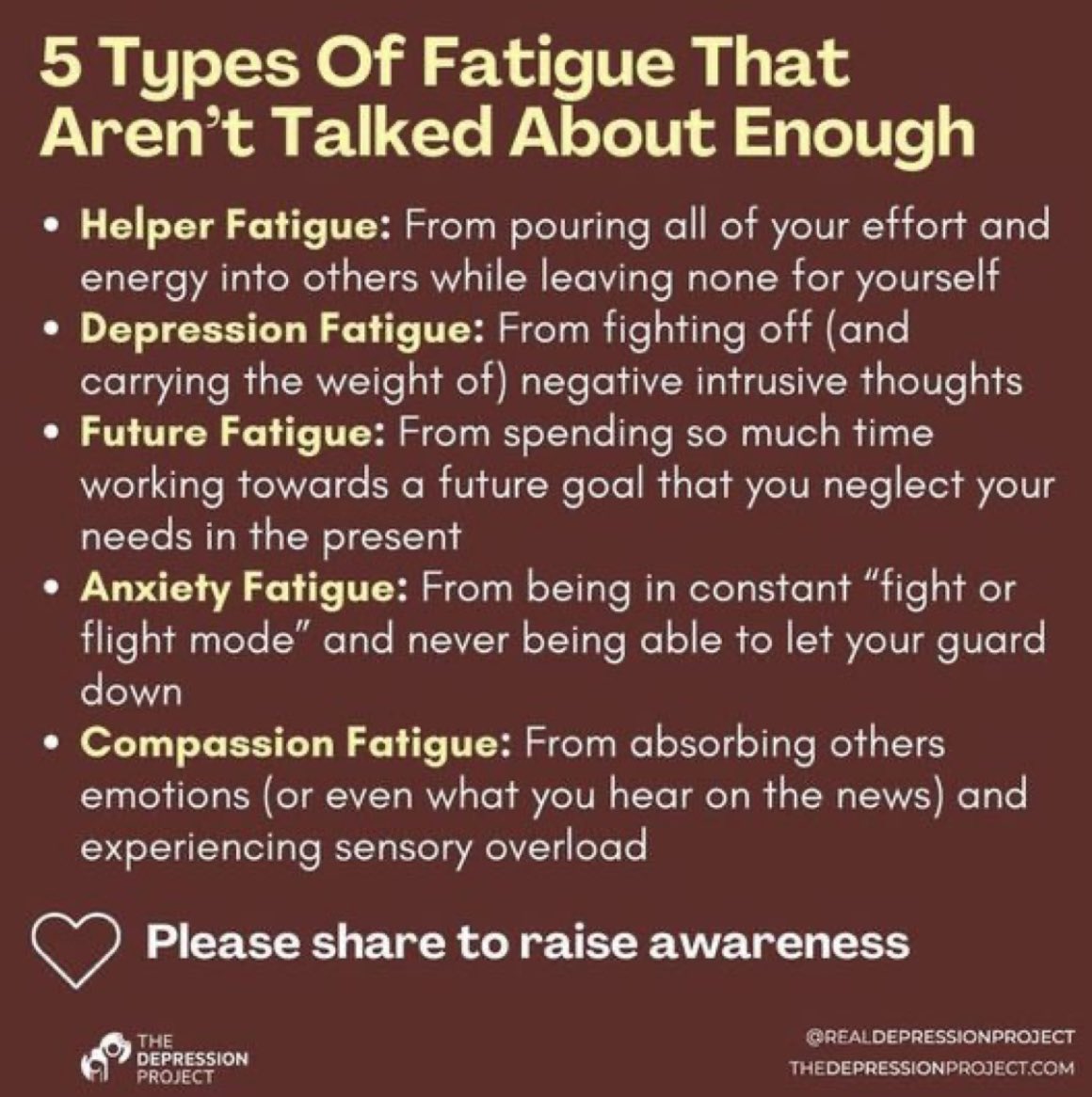 Which one is the trigger of your fatigue? 

#bekind